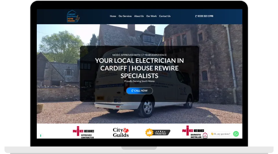 Cardiff Electrical Home Rewire website