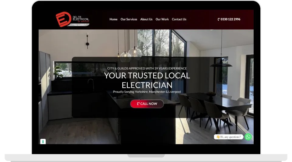 Delta Electrical UK Services website